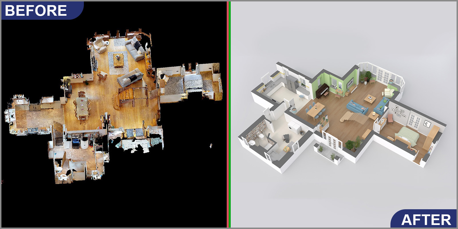 Architectural Drawings From Point Clouds Matterport Scans