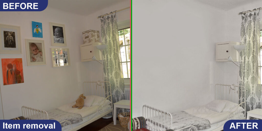 Hospital room before after