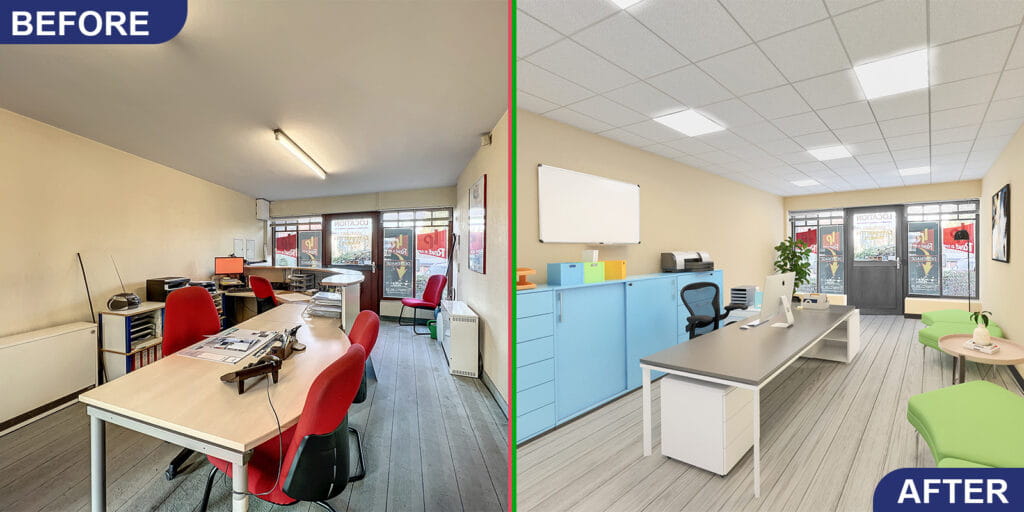 Office Digital Photo Treatment Before After