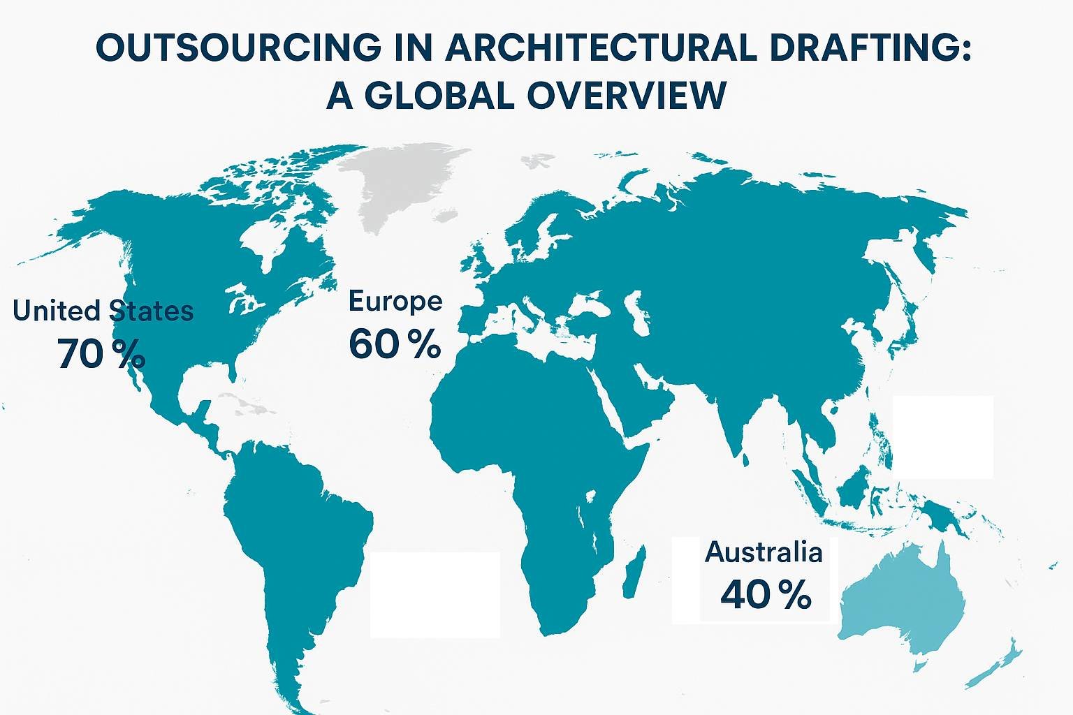 Architectural Drafting Outsourcing World Map